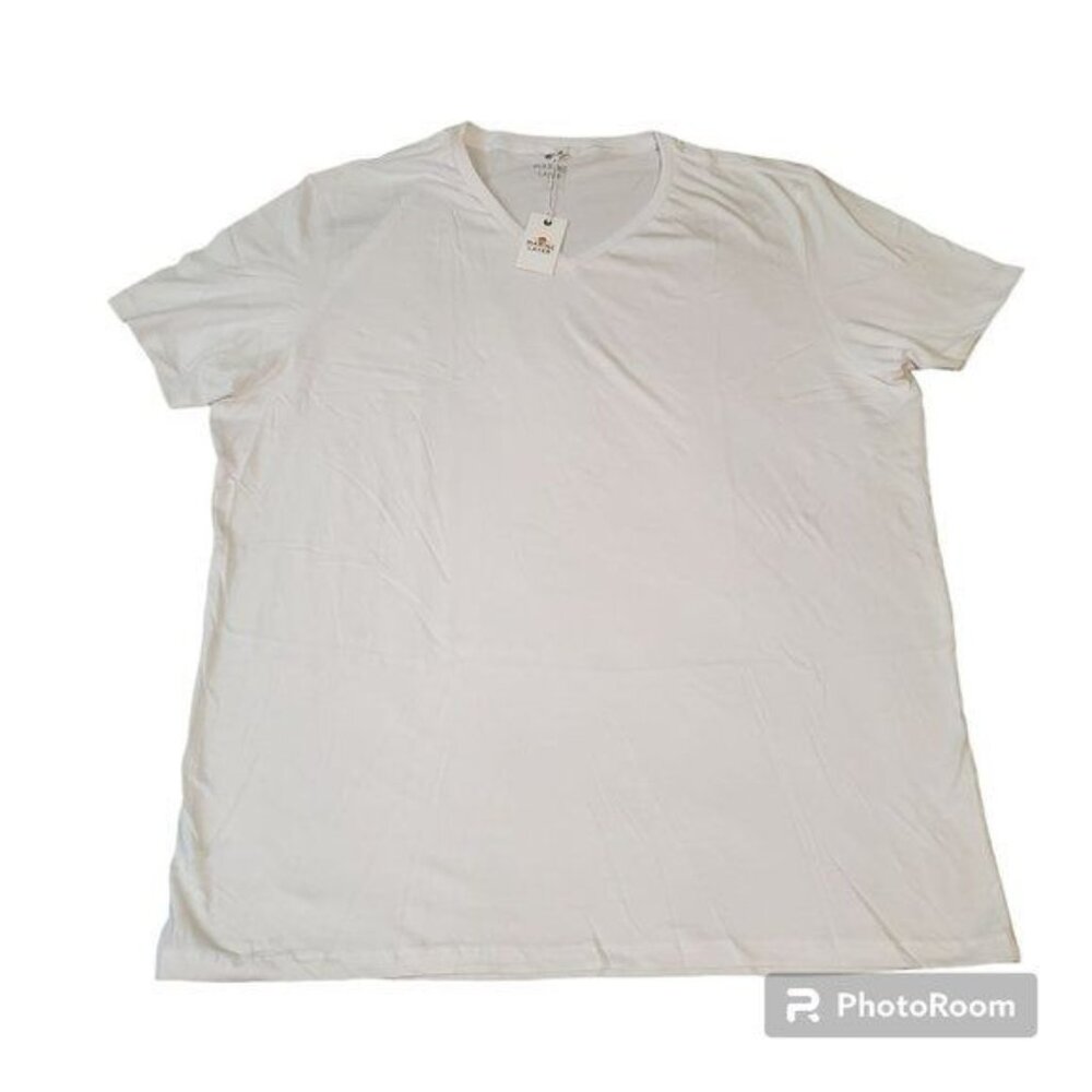 Marine Layer mens tee shirts sz XXL white Vneck Short Sleeve soft supima - Picture 10 of 12